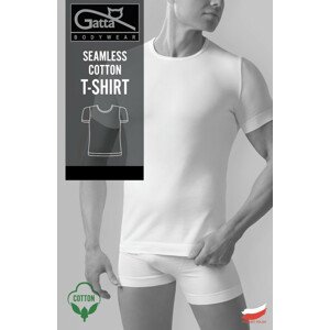 Pánske tričko - SEAMLESS COTTON T-SHIRT - GATTA bodywear White L