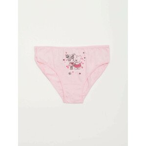 Ružové dievčenské nohavičky s potlačou 104/110