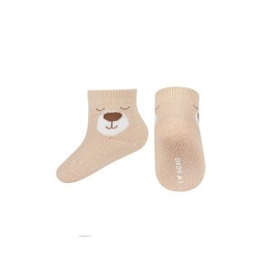 Ponožky SOXO 77539 ABS papuľky white 14-15
