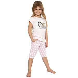 Dievčenské pyžamo 570/89 - Cornette Růžová 98/104