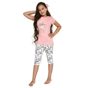 Dievčenské pyžamo 491/88 - Cornette Růžová 134/140