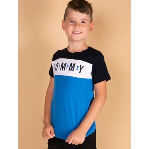 Chlapčenské tričko TOMMY LIFE námornícka modrá a modrá 116