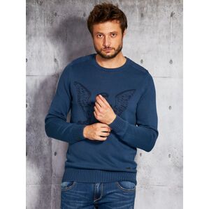 Pánsky sveter s modrým znakom M