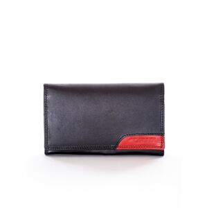 Čierna peňaženka s červenou vložkou ONE SIZE