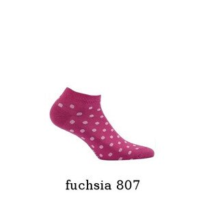 Dámske vzorované členkové ponožky Wola Perfect Woman W81.01P fialová 39-41