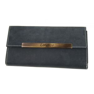 Dámska kožená peňaženka LORANZO 946 čierna - NEW BERRY khaki