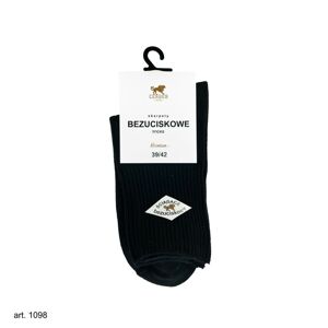 Dámske netlačící ponožky SOCKS 1098 BLACK\RED 36/38