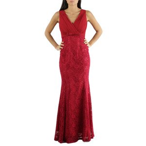 Spoločenské šaty krajkové dlhé luxusné značkové CHARM'S Paris červené - Červená - CHARM'S Paris XS