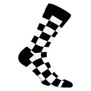 Vzorované pánske ponožky PERFECT MAN-CASUAL čierna 45-47