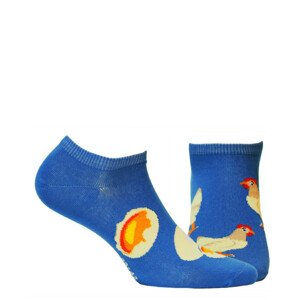 Vzorované ponožky FUNKY modrá 30-34