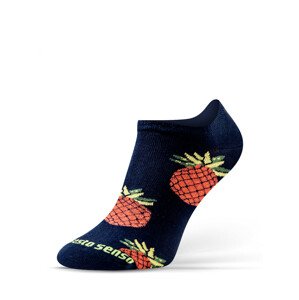 Členkové ponožky Sesto Senso Casual červená a modrá 43-46