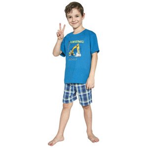 Chlapčenské pyžamo Cornette 789/87 122/128 modrá