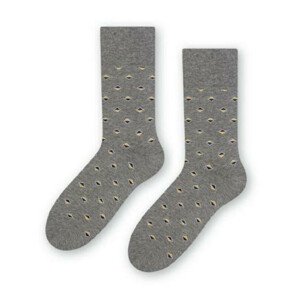 Ponožky k obleku - so vzorom 056 melanžovej šedá 39-41