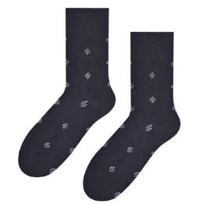 Ponožky k obleku - so vzorom 056 grafit 45-47