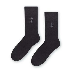 Ponožky k obleku - so vzorom 056 grafit 39-41
