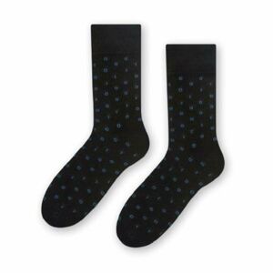 Ponožky k obleku - so vzorom 056 BLACK\RED 45-47