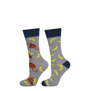 Pánske nepárové ponožky SOXO Good Stuff 3132 bordowy 40-45