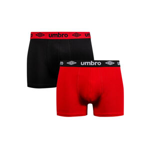 Pánske boxerky Umbro UMUM0241 červená / čierna m