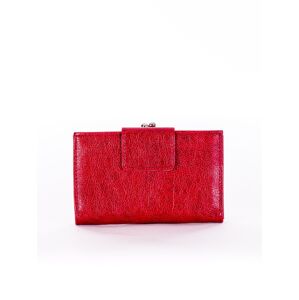 Dámska peňaženka červená s chlopňou jedna veľkosť