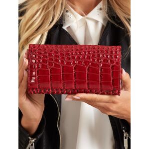 Dámska červená peňaženka s reliéfnym vzorom jedna velikost