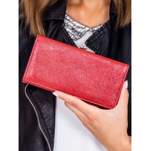 Červená peňaženka so sponou jedna veľkosť