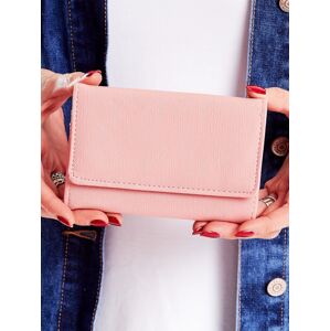 Ružová dámska peňaženka z ekologickej kože jedna veľkosť