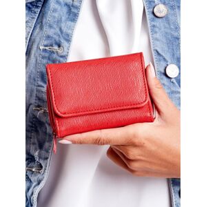 Dámska peňaženka z červenej ekologickej kože jedna veľkosť