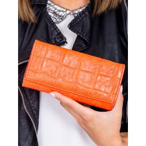 Embosovaná dámska peňaženka červená jedna veľkosť