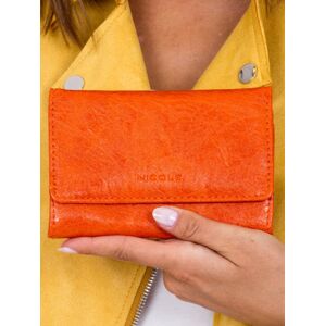 Oranžová dámska peňaženka z ekologickej kože jedna veľkosť