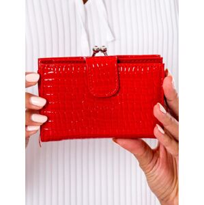 Dámska červená peňaženka s chlopňou jedna velikost