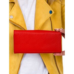 Dámska podlhovastá peňaženka červená jedna veľkosť