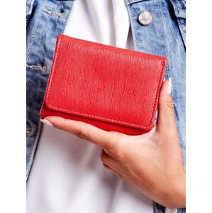 Červená hladká dámska peňaženka jedna velikost