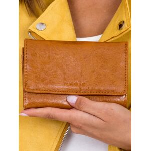 Hnedá dámska peňaženka z ekologickej kože jedna veľkosť