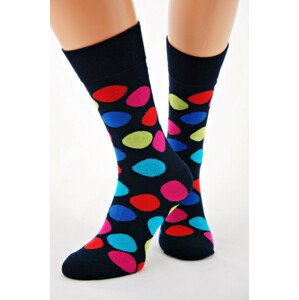 Pánske ponožky Regina Socks Bamboo 7141 černo-maronová 43-46