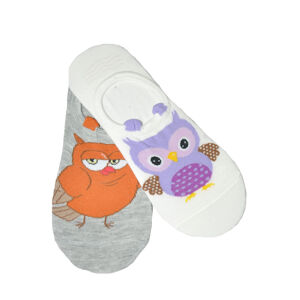 Dámske ponožky baleríny WIK medené 0144 Little Owl A'2 lila-béžová 36-38