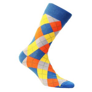 Vzorované pánske ponožky PERFECT MAN-CASUAL modrá 42/44