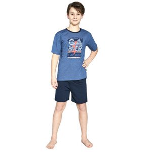 Chlapčenské pyžamo Cornette 476/92 134/140 Modrá