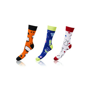 Farebné ponožky Bellinda Crazy Socks BE491004-305 3pack jobs 39-42