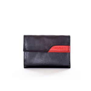 Čierna peňaženka s chlopňou