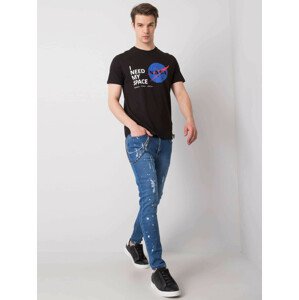 Džínsové nohavice SKN0104 522 tmavo modrá XL