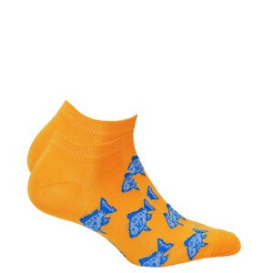 Pánske členkové ponožky CASUAL oranžová 42-44