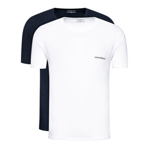 Pánske tričko 2pcs 111267 1P717 17135 tmavo modrá / biela - Emporio Armani white-mt.modrá L