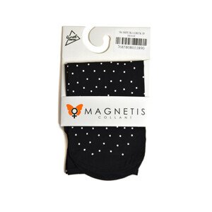 Dámske ponožky 18 s potlačou - Magnetism 36/38 čierno - biela