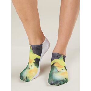 Bavlnené krátke ponožky s potlačou 35-39