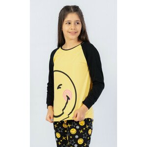 Detské pyžamo dlhé Úsmev žlutá 15 - 16