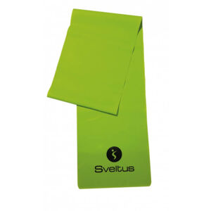 Cvičebné náradie Latexový pás - zelený - stredný vo farebnej škatuli - Sveltus OSFA
