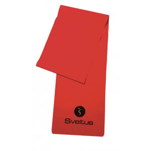 Cvičebné náradie Latex Band - červený - silný vo farebnej škatuli - Sveltus OSFA