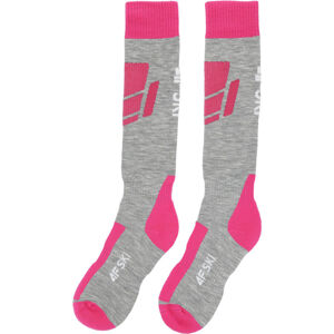 Detské lyžiarske ponožky GIRL'S SKI SOCKS JSODN001 FW20 - 4F 33-35