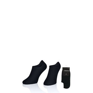 Pánske ponožky Intenso 006 Luxury Soft Cotton čierna 44-46