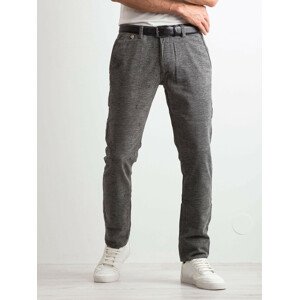 Pánske nohavice s jemným šedým vzorom 32